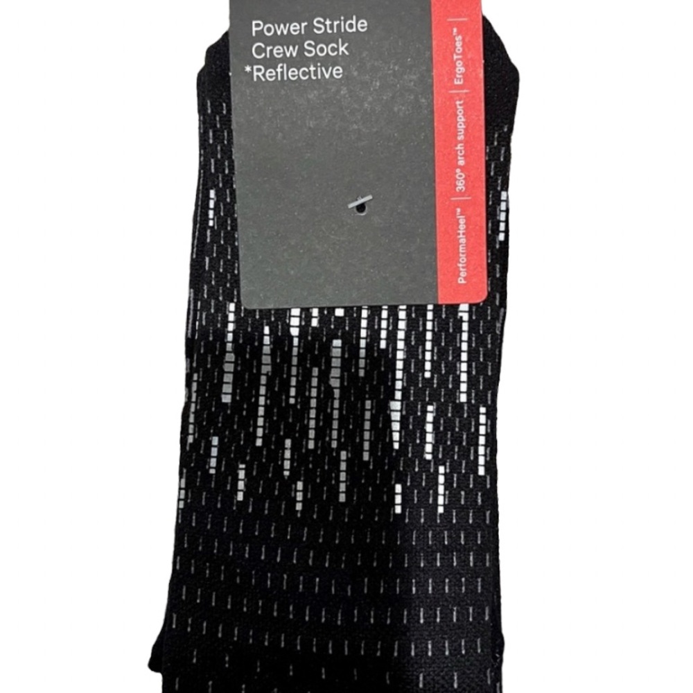 NWT Lululemon Power Stride Crew Sock Reflective